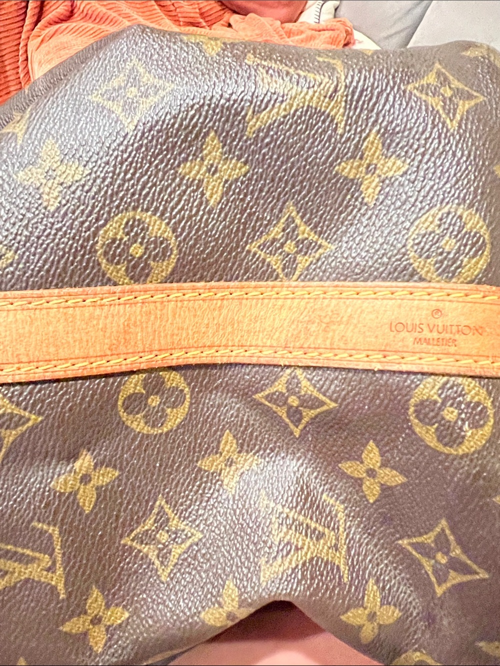 Louis Vuitton Monogram Canvas Drawstring Tote in Brown - Picture 14 of 14